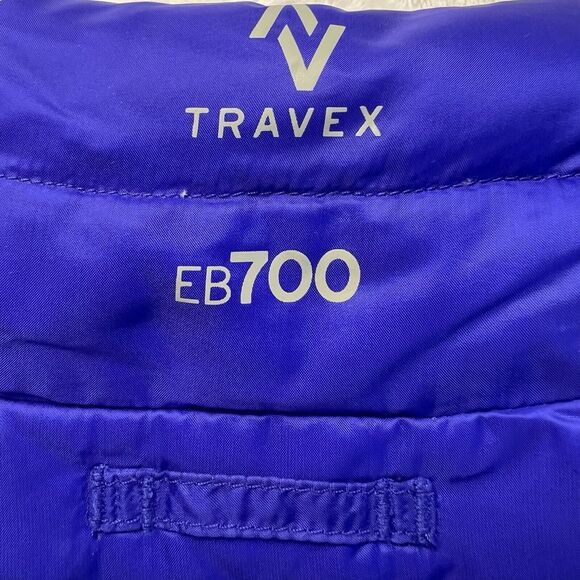 Eddie Bauer Womens Travex 700 Down Fill Puffer Vest Purple/Blue Packable Zip Sm - Picture 3 of 8